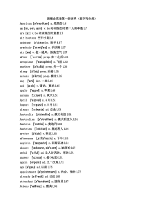 新概念英语第1册单词表-(按字母排列)