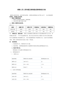 销售人员提成方案参考