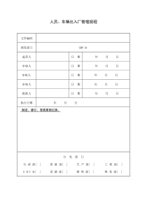 药厂10版GMP行政部管理文件