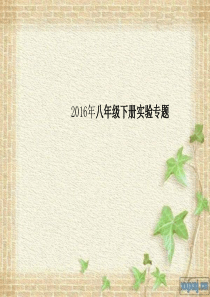 2016年人教版八年级物理下册经典实验探究题