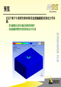 Ansys培训5WB_DS03 瞬态碰撞问题