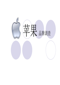 苹果Apple公司品牌调研