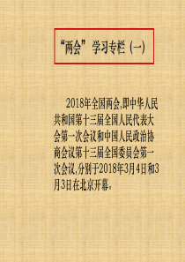 2018两会学习材料