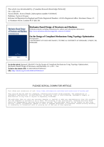 reading 5 On the Design of Compliant Mechanisms Us