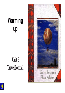 高中英语：U3 Travel journal-warming up课件(新人教版必修1)