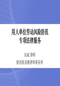 用人单位劳动风险防范专项法律服务