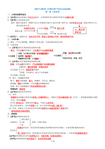 2017-2018人教版七年级生物下知识点总结(精)