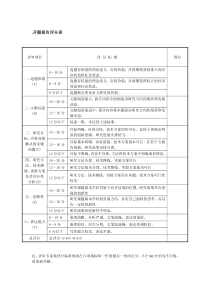 开题报告评分表