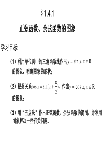 1.4《三角函数的图像和性质》课件(新人教必修4).