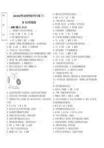 八年级冀少版生物试卷20180401