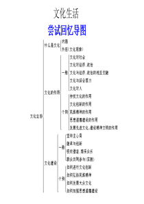 2011年高考政治三轮复习：教材回扣文化生活尝试回忆导图(课件)