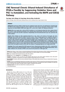 CMZ Reversed Chronic Ethanol-Induced Disturbance o