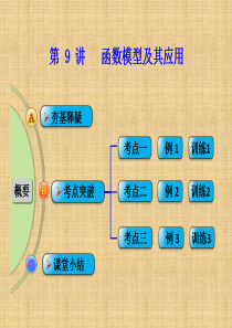 高考数学一轮复习 第9讲 函数模型及其应用课件 文 新人教A