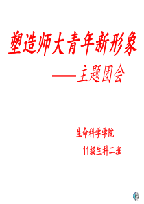 塑造师大青年新形象班会