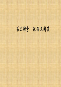 2019版高考总复习语文课件：第三部分 专题二 文学类文本阅读 学案三小说环境的3大题型