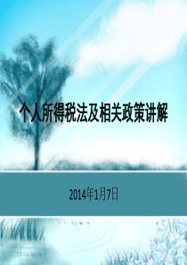 2013个人所得税培训课件