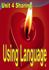 人教版高二英语选修七Unit4-Sharing--Using-language公开课