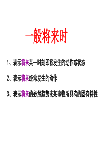 高中英语语法之一般将来时