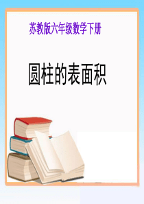 新苏教版六年级下册数学《圆柱的表面积》课件PPT-