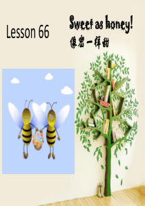 新概念英语第二册Lesson-66-Sweet-as--honey!(共31张PPT)