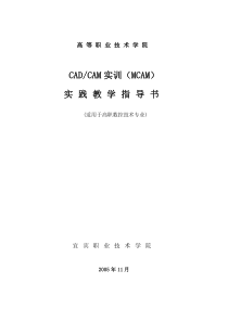 CADCAM实训(MCAM)