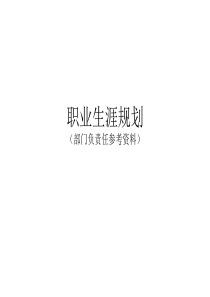 职业生涯规划(上司)