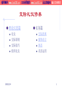 公关交际礼仪