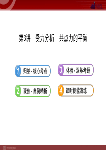 2.3受力分析共点力的平衡分析