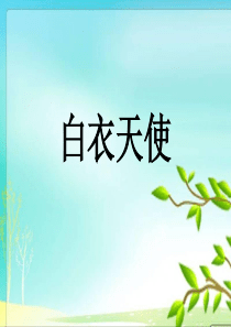 白衣天使第一课时课件