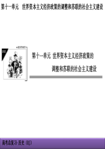 11-21罗斯福新政和当代资本主义的新变化