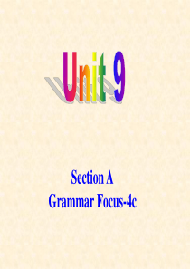 九年级英语unit9,Section A Grammar Focus-4c课件