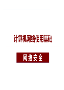 计算机网络使用基础_网络安全