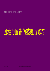 2016苏教版数学六年级下册第2单元第8课时_圆柱与圆锥的整理与练习