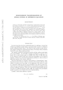 Isomonodromy transformations of linear systems of 