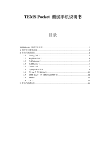 TEMSPocket测试手机说明书