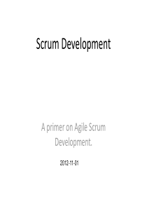 Scrum Development (Project Management)