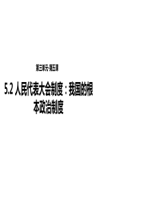 《5.2 人民代表大会制度：我国的根本政治制度》 (共18张PPT)