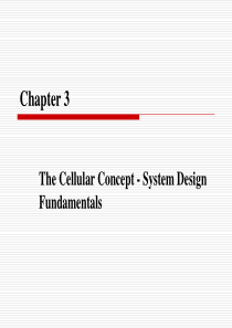 无线通信 Lecture 3 Cellular