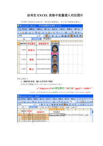 如何在EXCEL表格中批量插入对应图片-最新更新