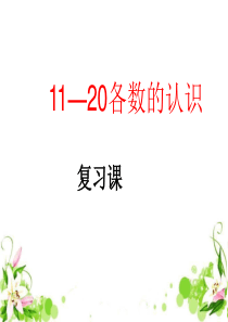 一年级数学上册课件_20以内数的认识整理复习.ppt 俞义凤2013.11.29