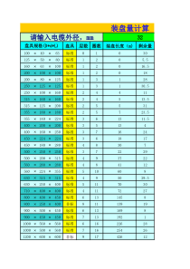 电缆装盘量计算