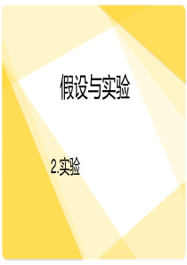 苏教版六年级科学上册《2.实验》课件