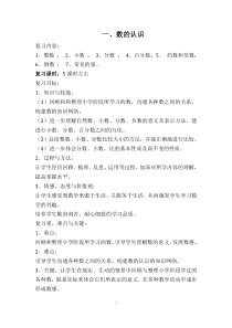 西师版小学数学六年级毕业复习资料3