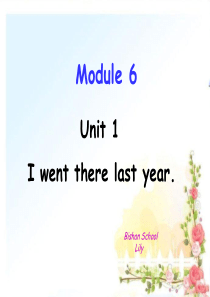 2015新外研版-(三起)五年级下册Module6-Unit-i-went-there-last-y