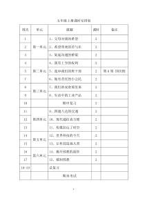 未来版五年级品德与社会上册全册教案