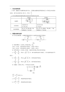 电学实验基础知识专题