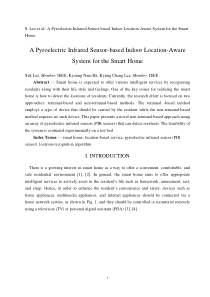 外文文献翻译——基于热释电红外传感器的智能家居室内感应定位系统