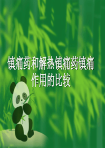 镇痛药和解热镇痛药作用比较(新)