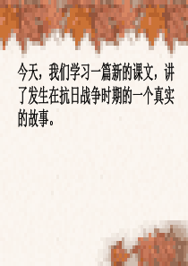 聂将军和日本小姑娘课件