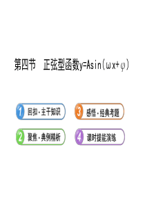 【全程复习方略】2013版高中数学 (主干知识+典例精析)3.4正弦型函数y=Asin(ωx+φ)课